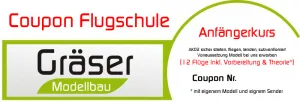 Coupon für Modellflugschule Anfängerkurs subv. Hinweise beachten AK02