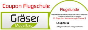 Coupon für Modellflugschule Fortgeschrittene subv. Hinweise beachten ESTD05