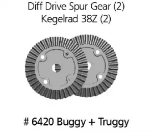 Differential Tellerrad 38Z 6420, passend für DF-Models Basic Line 1-4