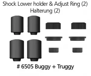 Feder Halterung 6505, passend für DF-Models Basic Line 1-4