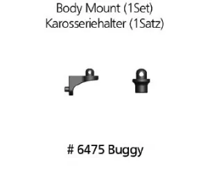 Karosseriehalter Buggy 6475, passend für DF-Models Basic Line 1-4