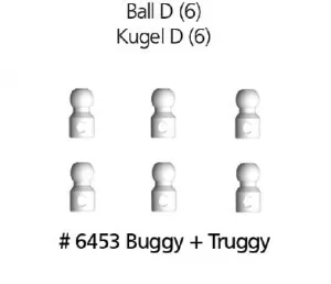 Kugelkopf D 6453, passend für DF-Models Basic Line 1-4
