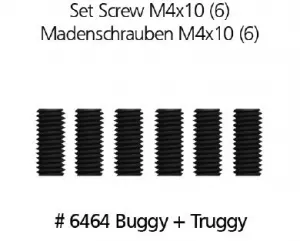 Madenschrauben M4x10 6464, passend für DF-Models Basic Line 1-4