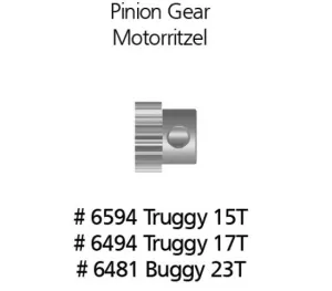 Motorritzel 23T 6481, passend für DF-Models Basic Line 1-4