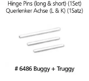 Pins Querlenkerachse 6486, passend für DF-Models Basic Line 1-4