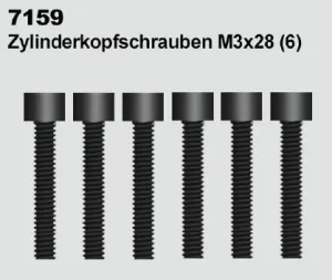 Zylinderkopfschrauben M3 x 28