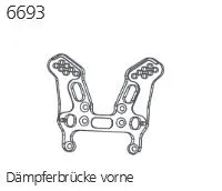 Ersatzteil 6693 Dämpferbrücke vo...