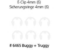 E-Clip Sicherungsringe 4mm 6465, passend für DF-Models Basic Line 1-4